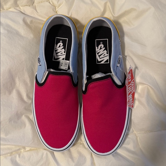 Vans Asher Color Block Slip-Ons - Picture 2 of 8